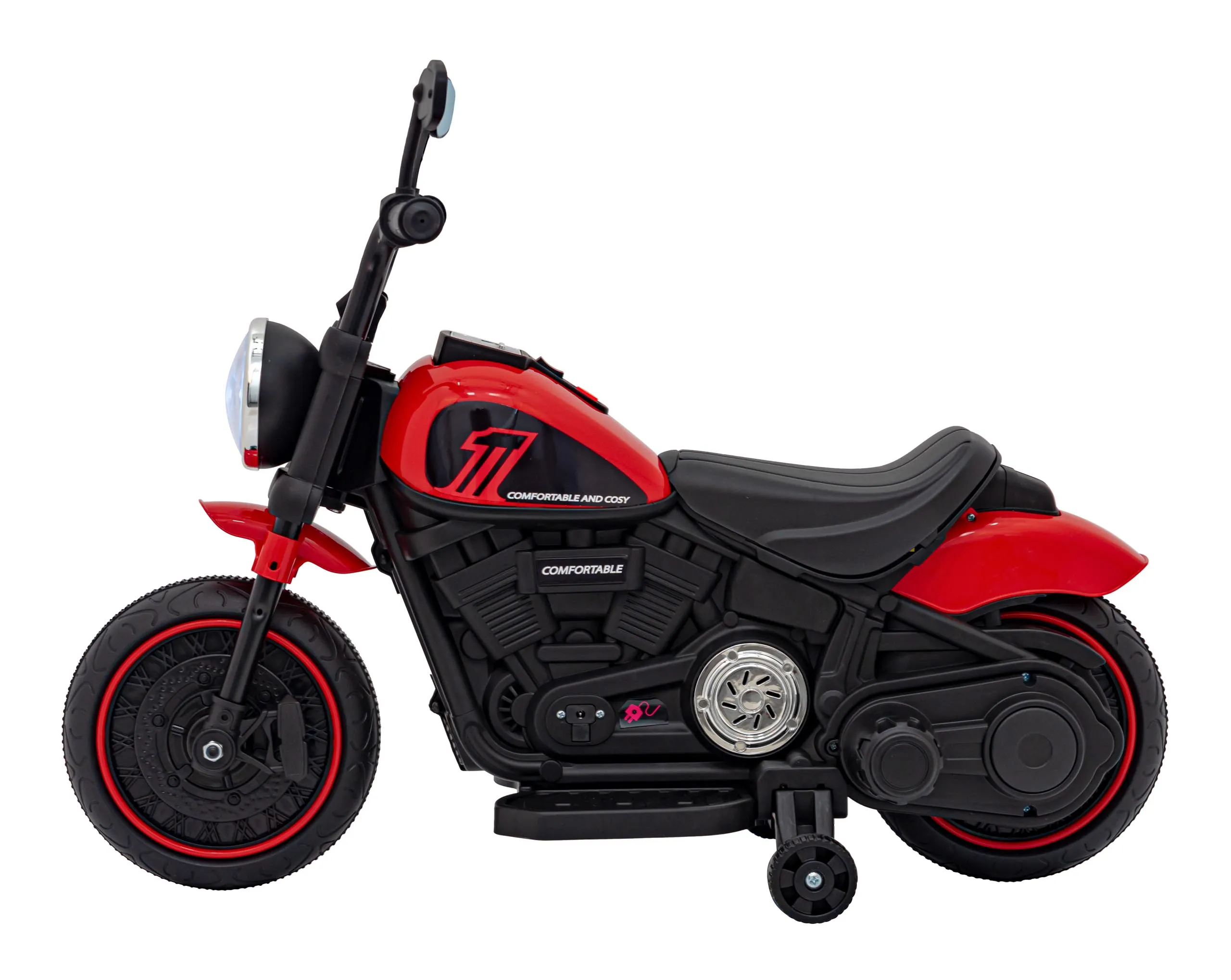 chopper, motor na akumulator, crveni - slika 7