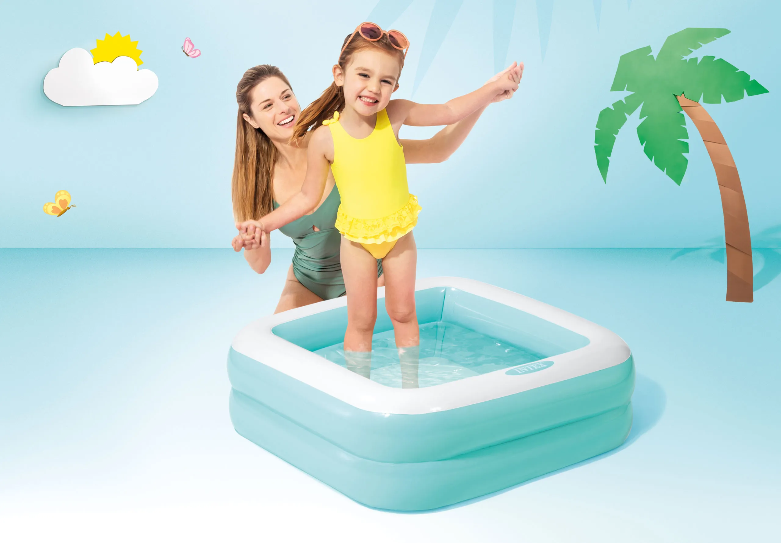 intex 57100 dječji bazen na napuhavanje plavi - slika 3