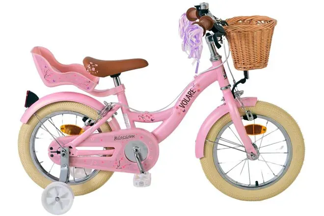 Volare Blossom Kids 14" s dvije ručne kočnice rozi - Pribislavec