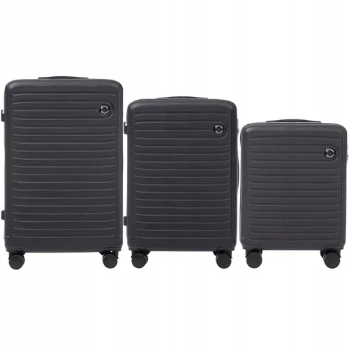 wings set od tri kofera liska crni - slika 2