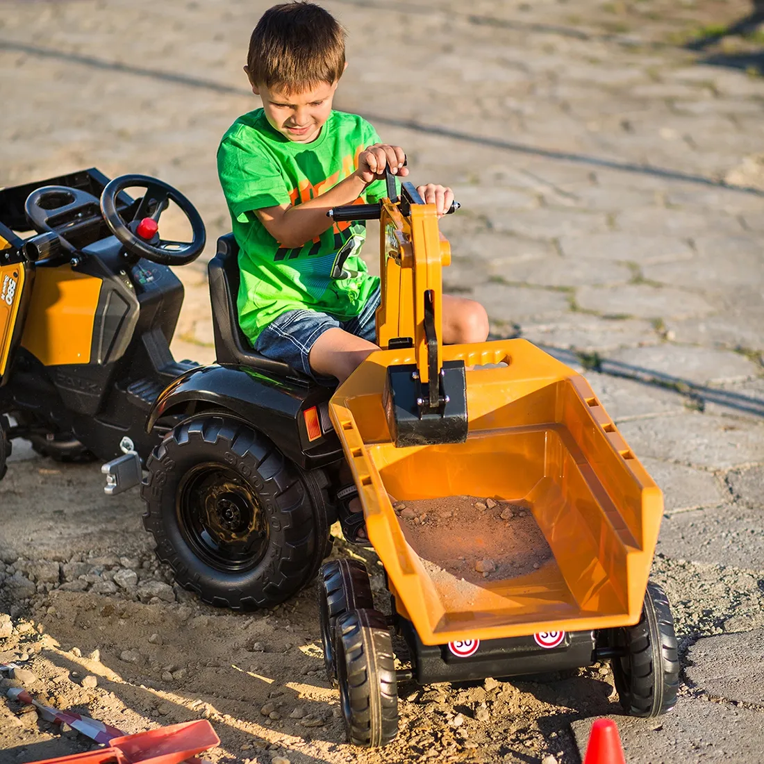 falk bager claas na pedale s prikolicom 3+ - slika 7