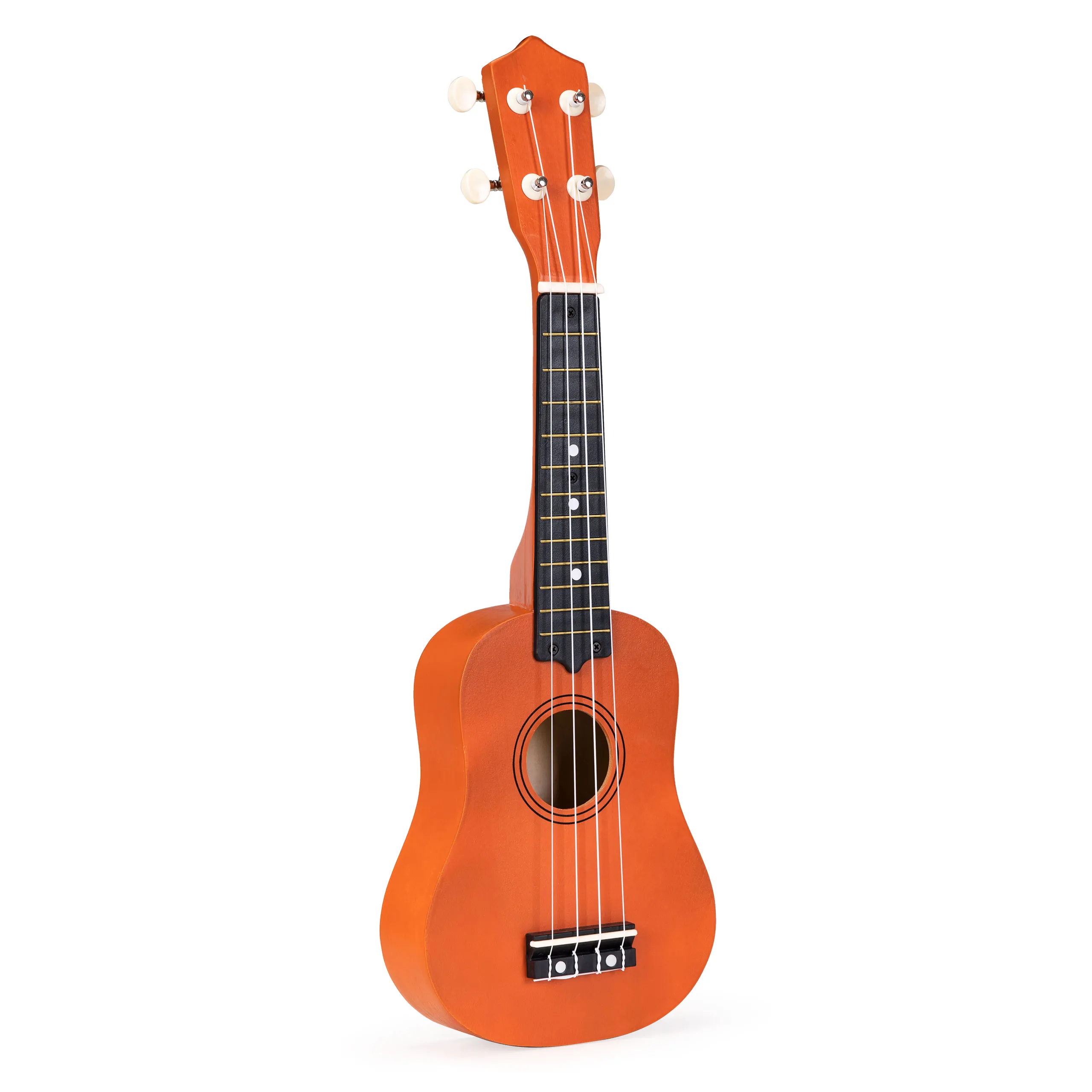 ecotoys dječji ukulele smeđi - slika 4