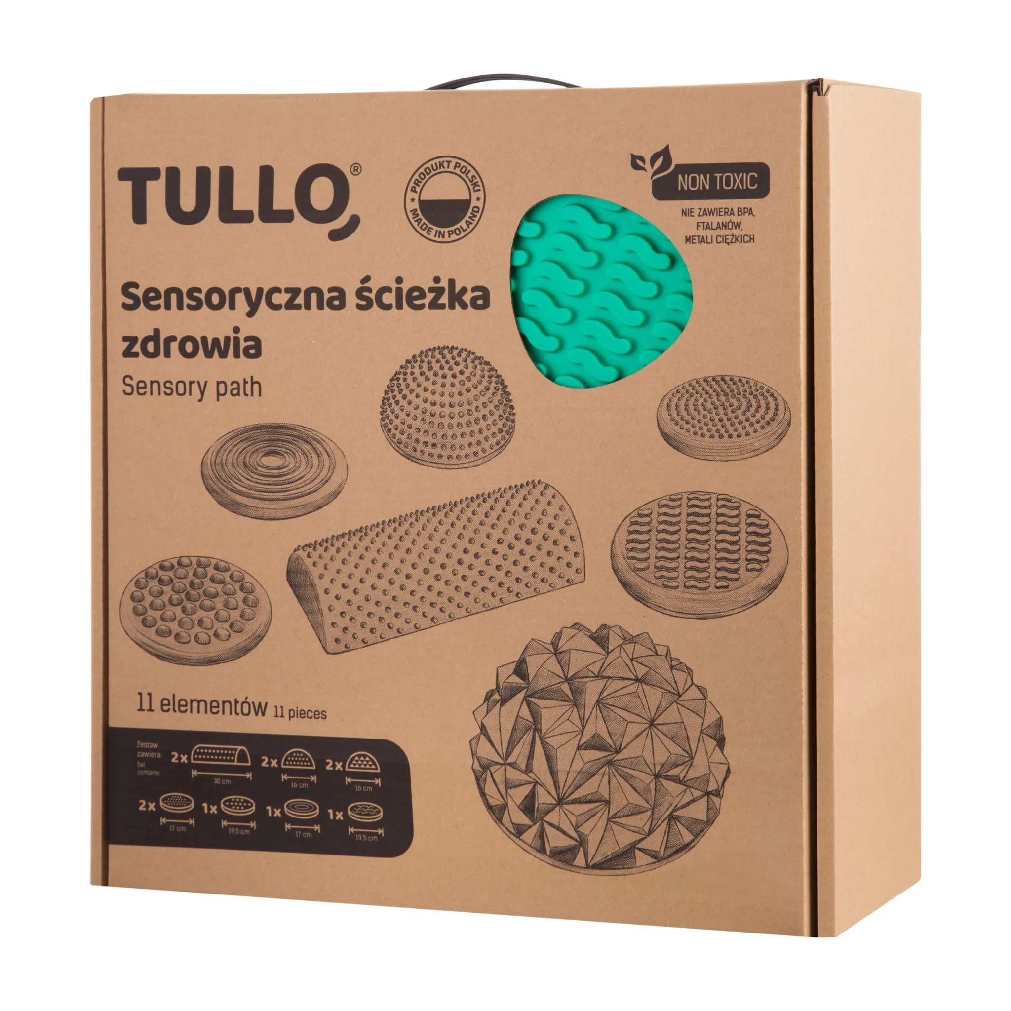 tullo šareni senzorni poligon 11kom. - slika 3