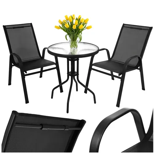 gardlov set balkonskog namještaja - stol + 2 gardlov stolice - slika 2