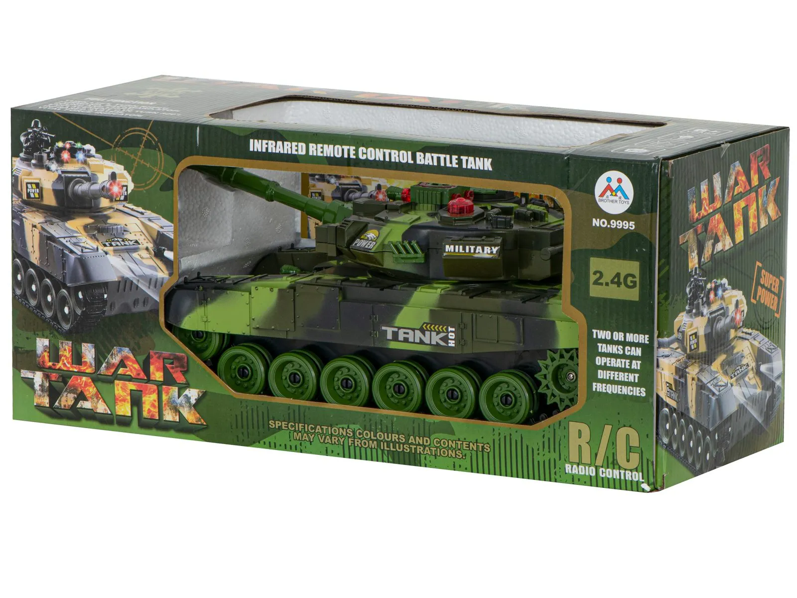 rc ratni tenk na daljinski 9993 2.4 ghz šumska kamuflaža - slika 3