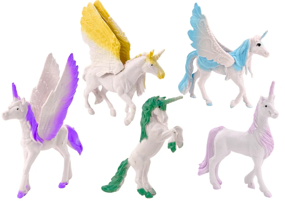 set figurica jednorog pegaz bijela magija 6 kom. - slika 3