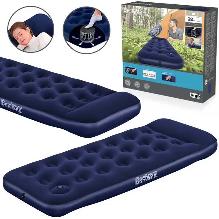 Bestway madrac na napuhavanje Air Mattress Jr.Twin s nožnom pumpom 67223 185x76x28cm - Pribislavec