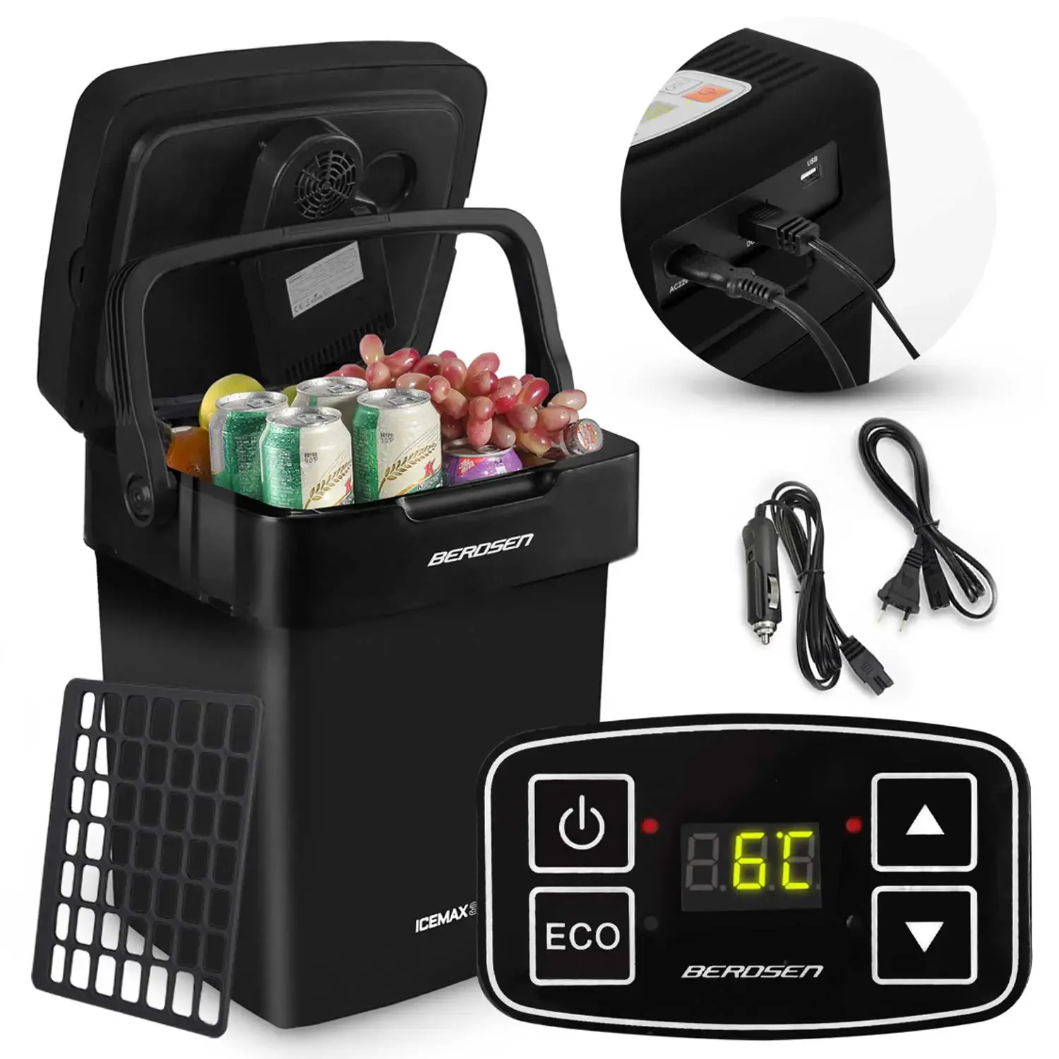 Berdsen Icemax putni hladnjak 29 litara s ECO načinom rada - crni - Pribislavec