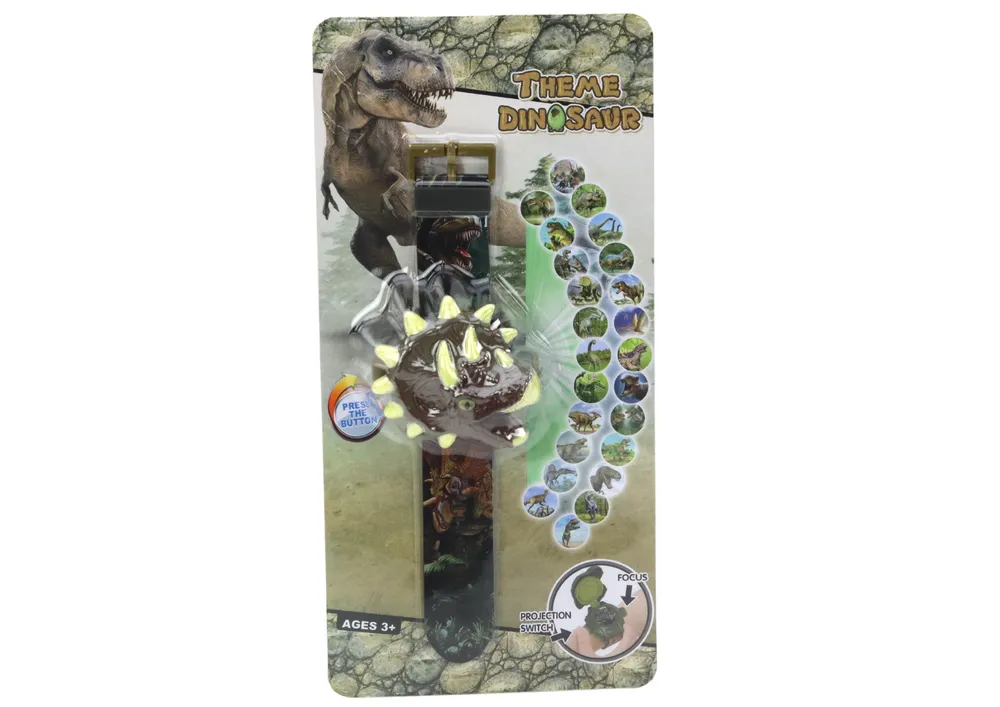 dječji sat dinosaur triceratops s 3d projekcijom slika 22cm×5cm×3cm - slika 5