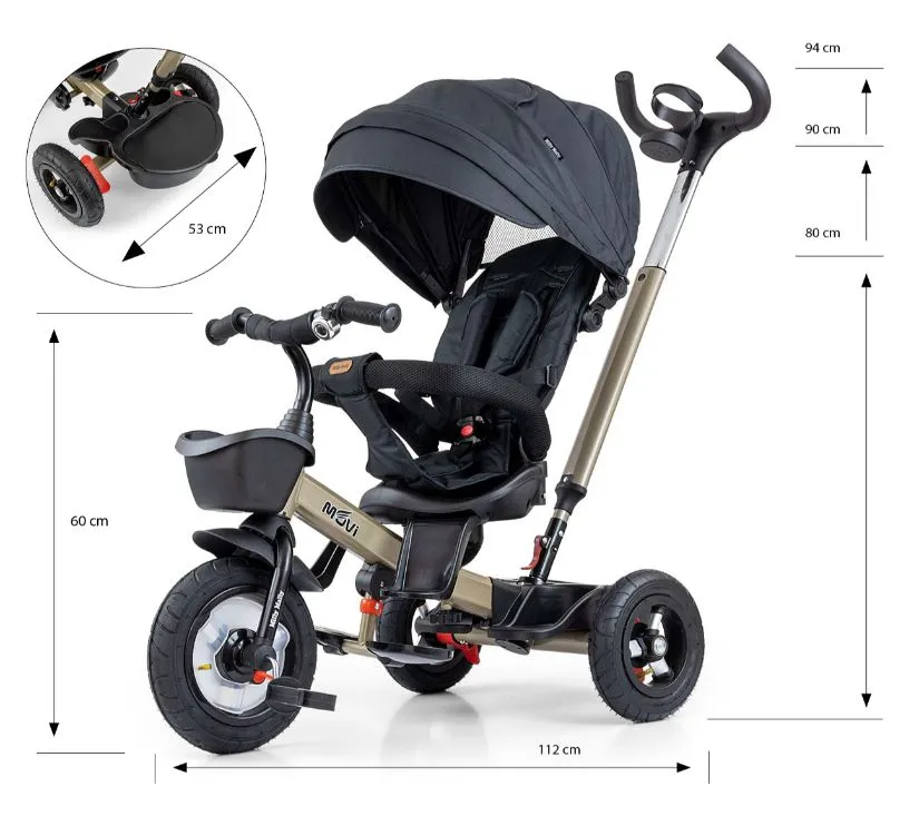 dječji tricikl 5u1 movi gold limited edition - slika 7