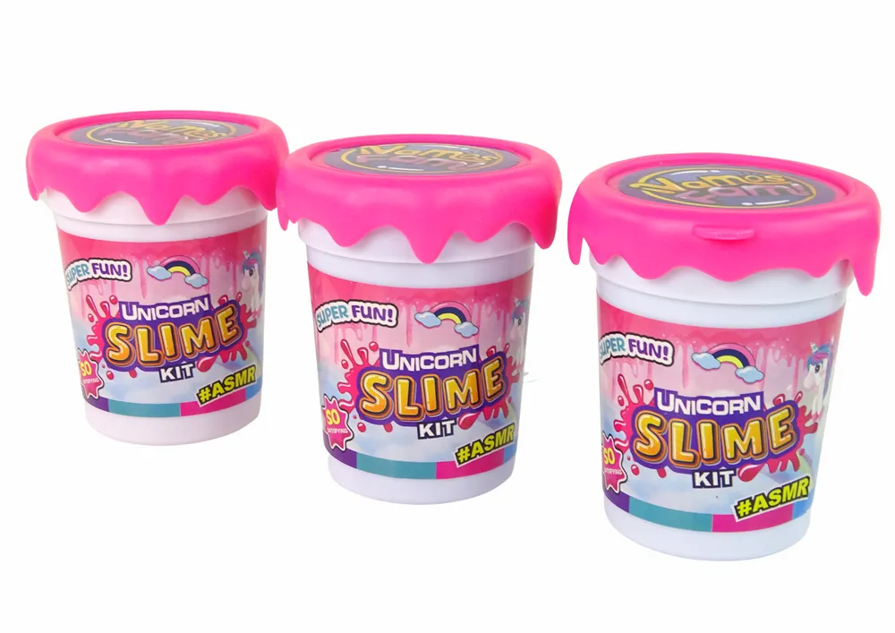 slime ljigavci sa šljokicama jednorog 3 boje - slika 3