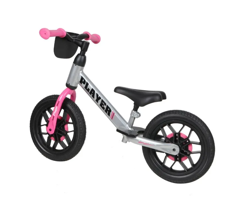 qplay dječji bicikl bez pedala player roza - slika 3