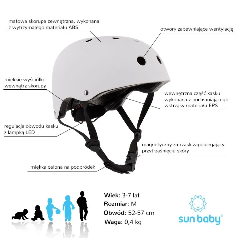 sun baby dječja kaciga tracker 3-7 cubic - slika 10