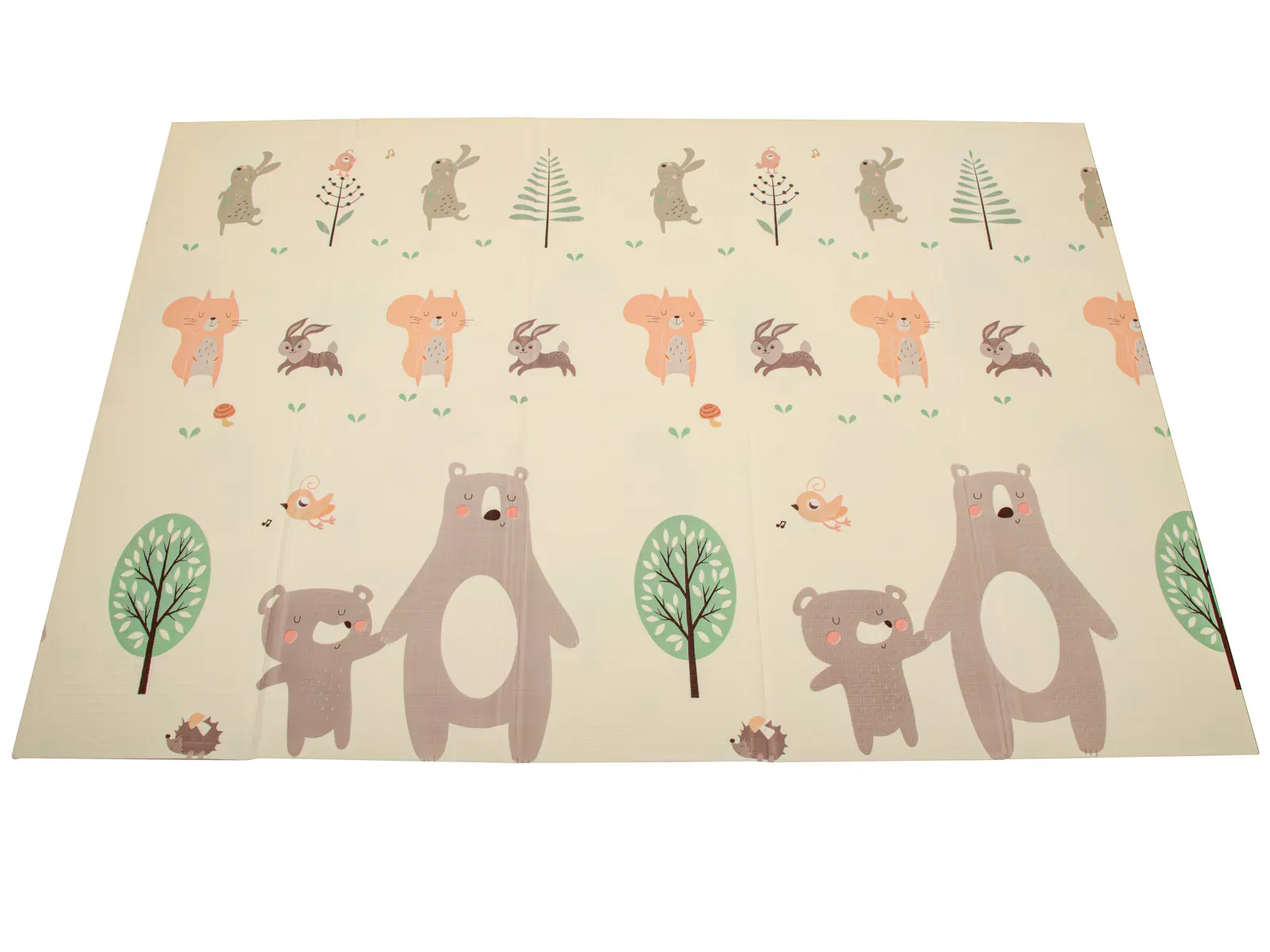 dvostrana pjenasta podloga jež/medo 195x150cm - slika 3