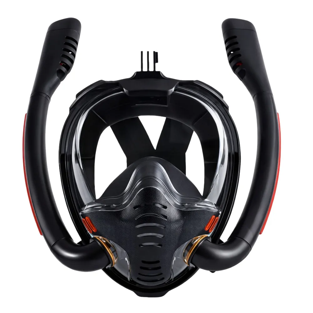 maska za ronjenje s maskom za cijelo lice, anti-fog, drytop, crna, l/xl - slika 5