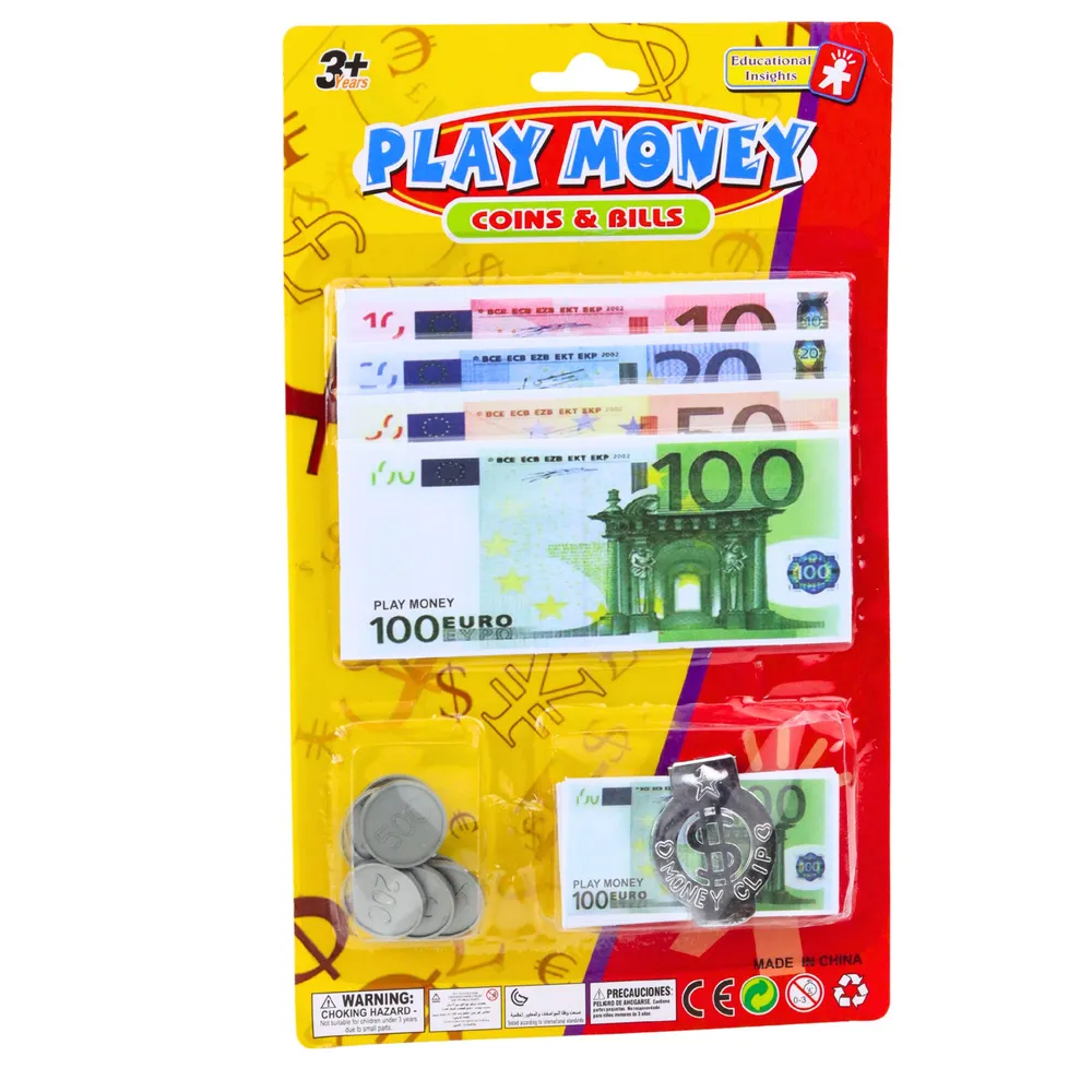 set igraćeg novca – euro novčanice, kovanice i privjesak - slika 4