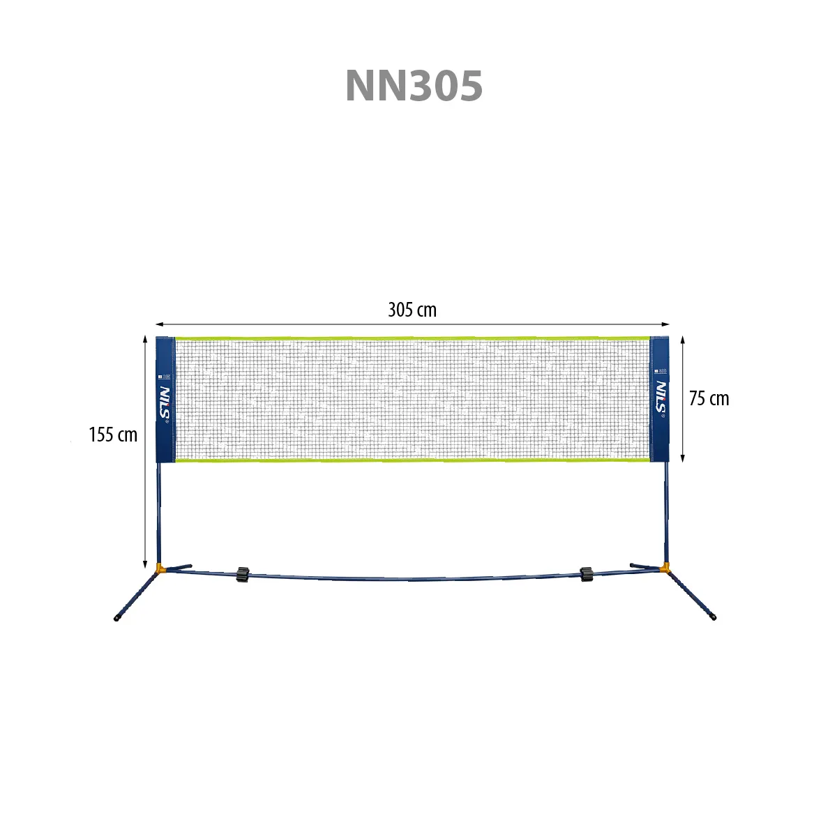 mreža za badminton 305 cm - slika 5