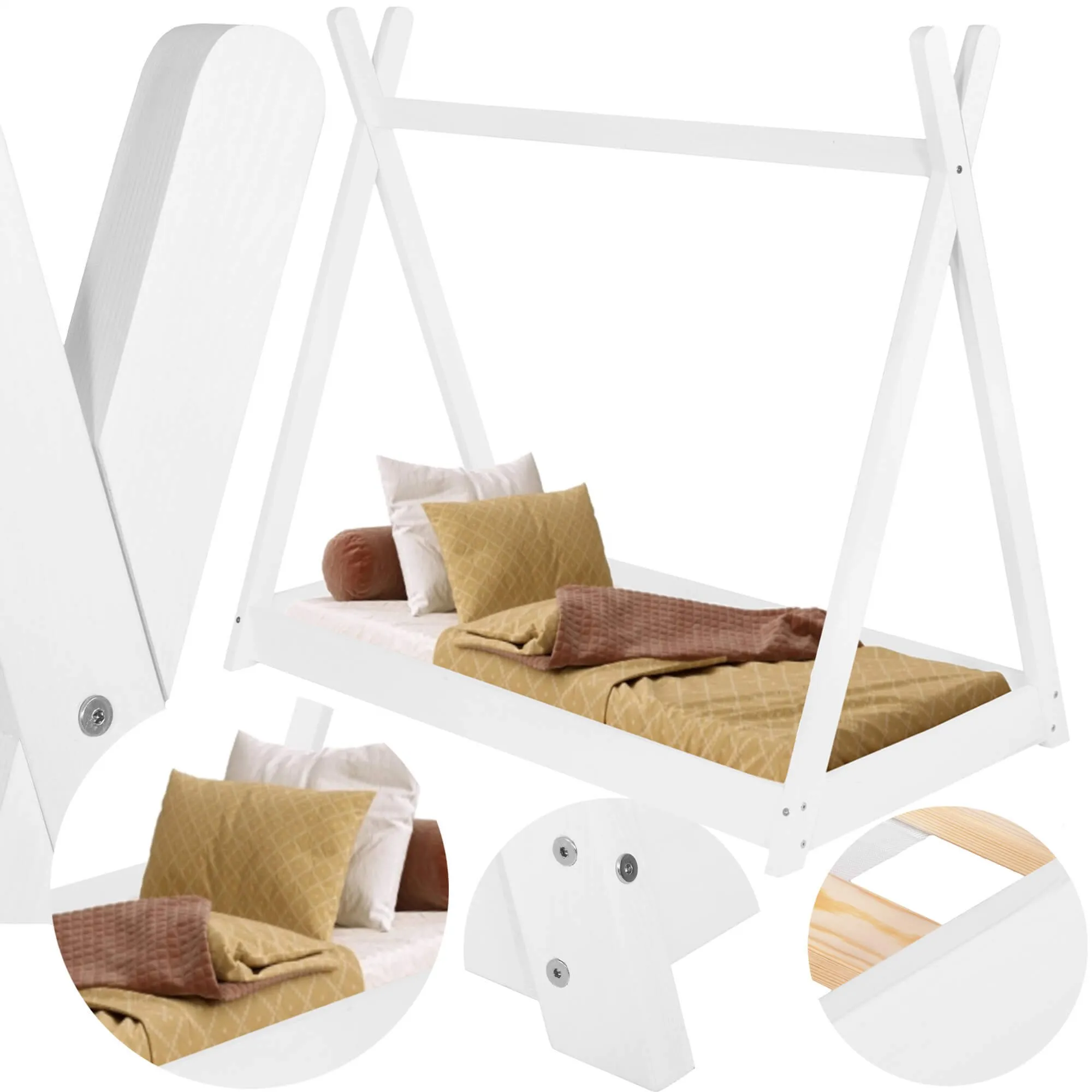 springos krevet - tipi šator 145 x 74 cm - slika 7