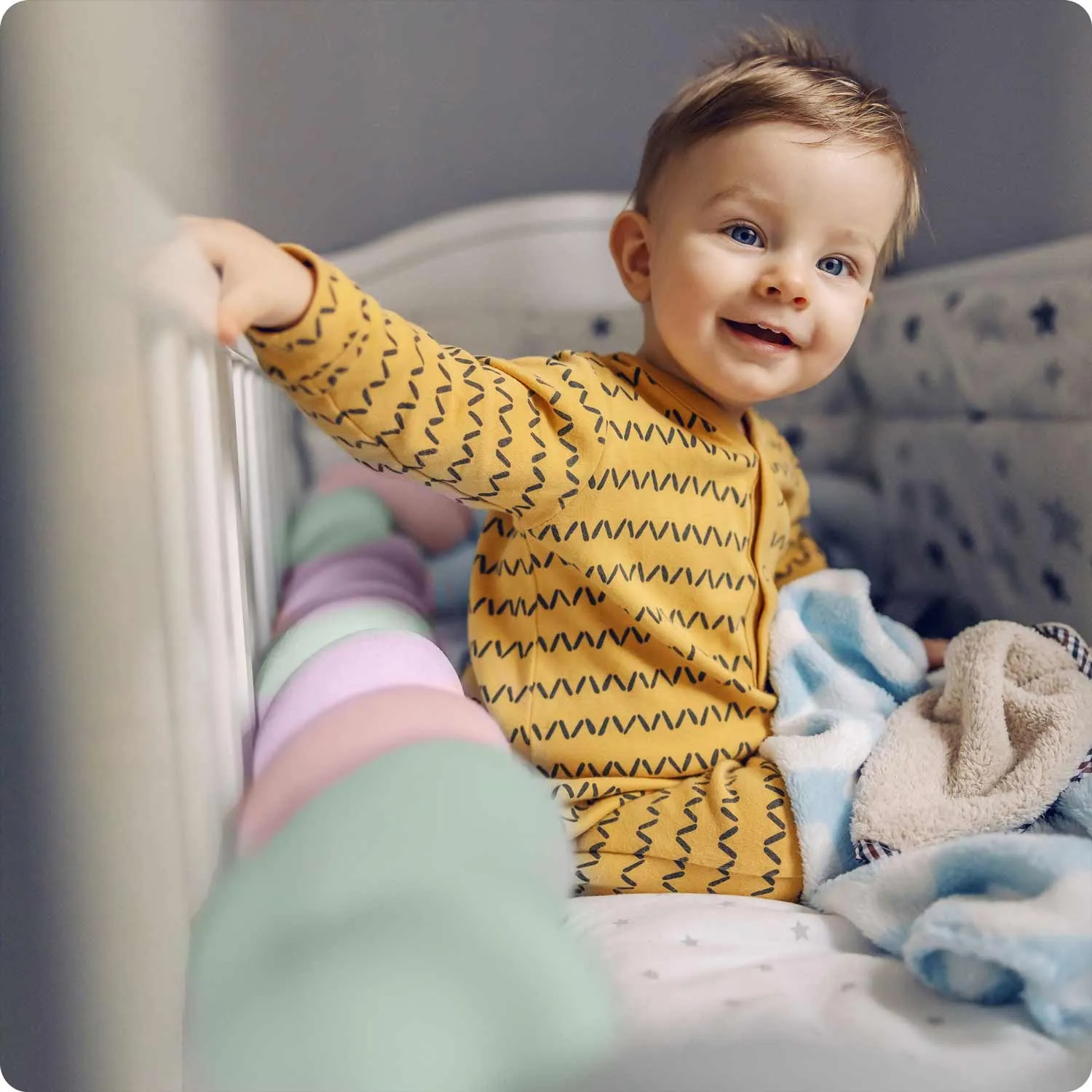 ricokids omot za krevetić 3m - mint-roza-ljubičasta - slika 3