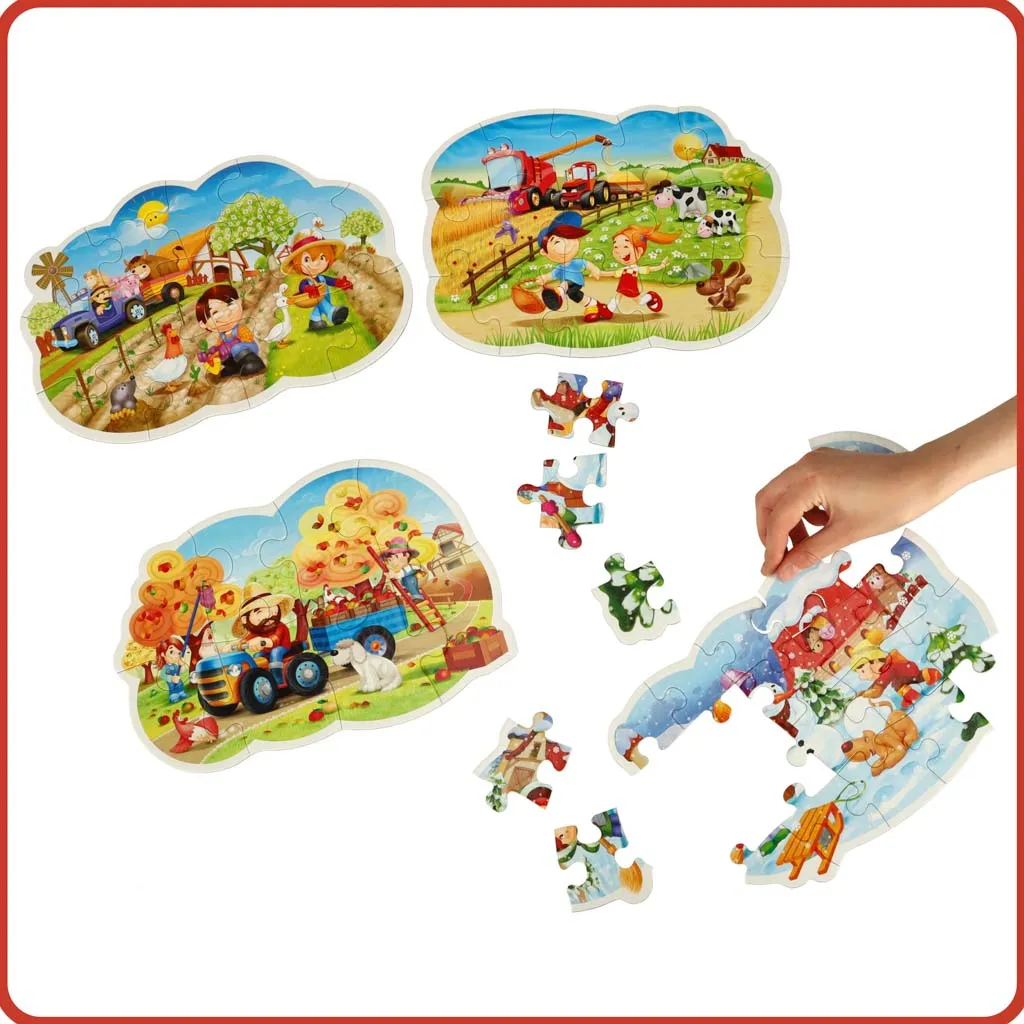 castorland puzzle 4u1 godišnja doba - slika 7