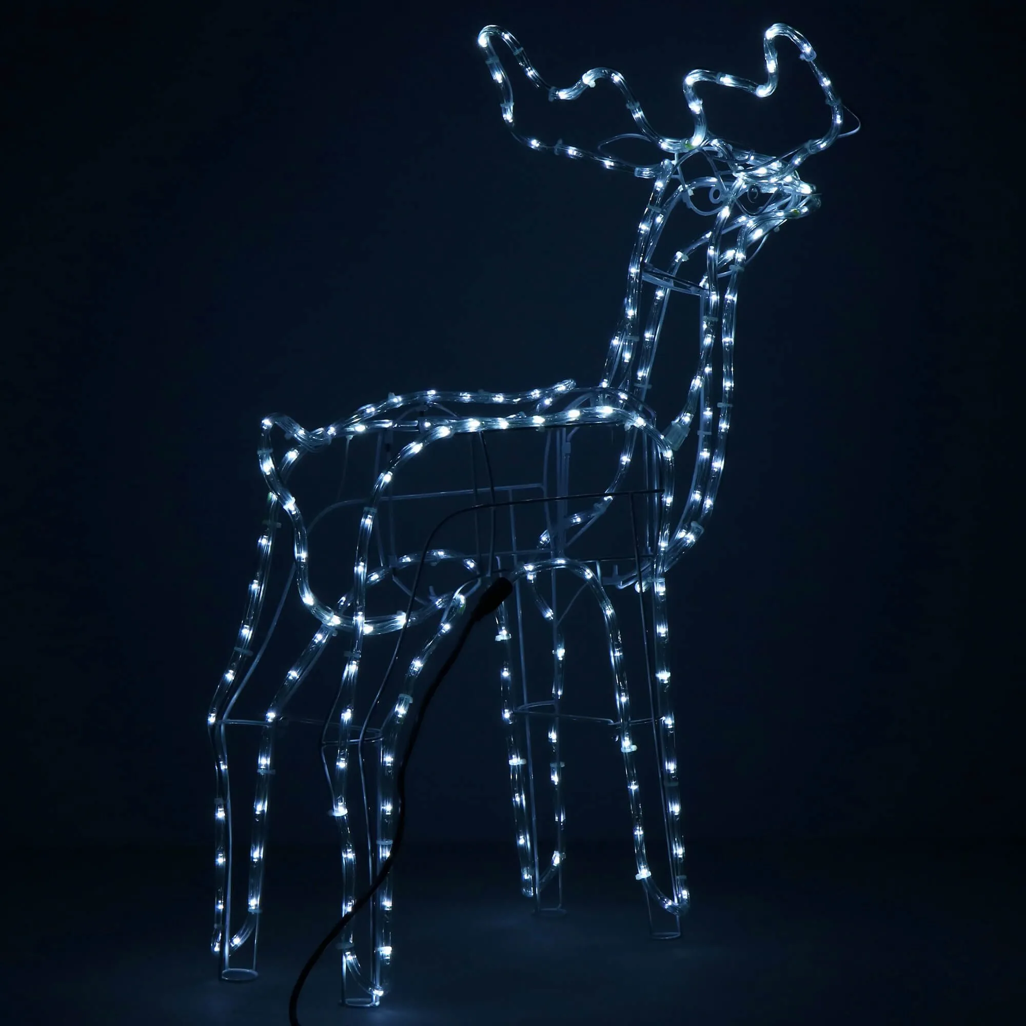 springos dekorativni svjetlosni jelen, 216 led, hladno bijela - slika 8