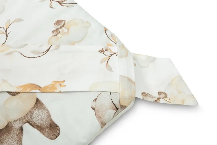 dvostrani poplun za bebe 75x75cm medo - slika 3