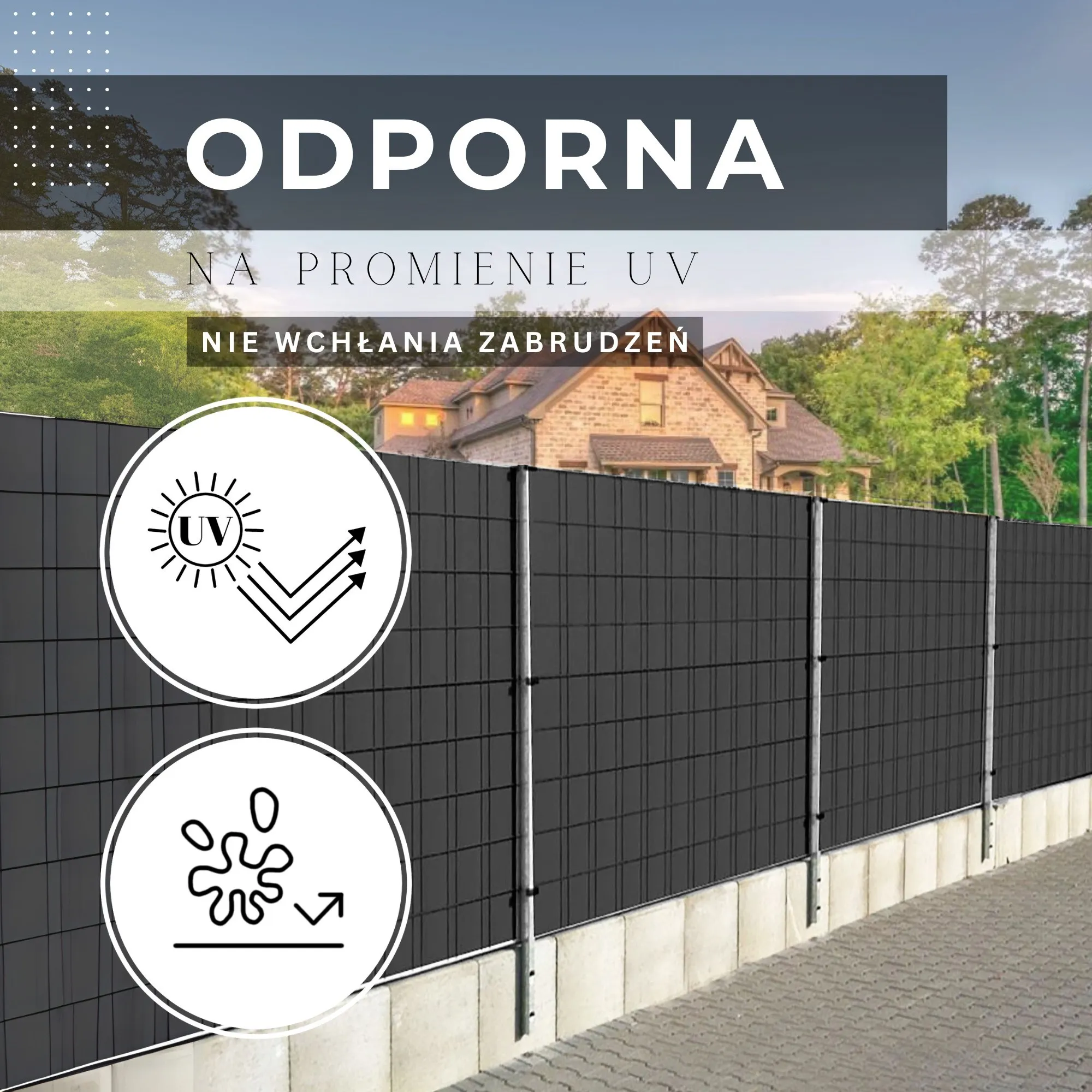 grafitna traka za ogradu 19 x 35 metara 450 g po kvadratnom metru 20 kopči - slika 4