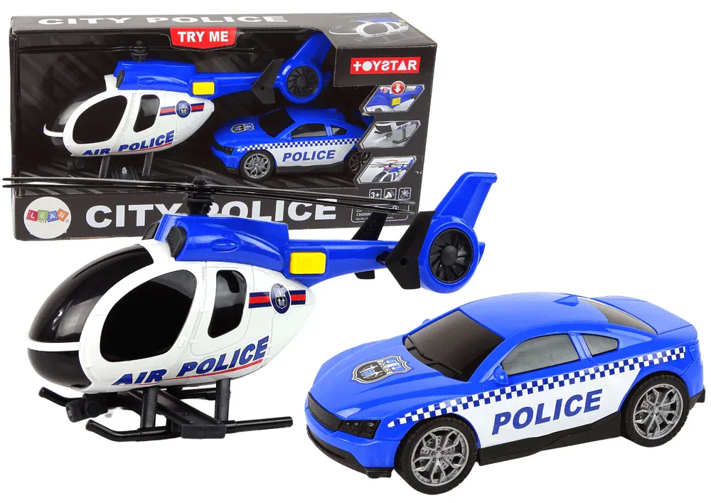 Igračka policijski set helikopter i auto - Pribislavec