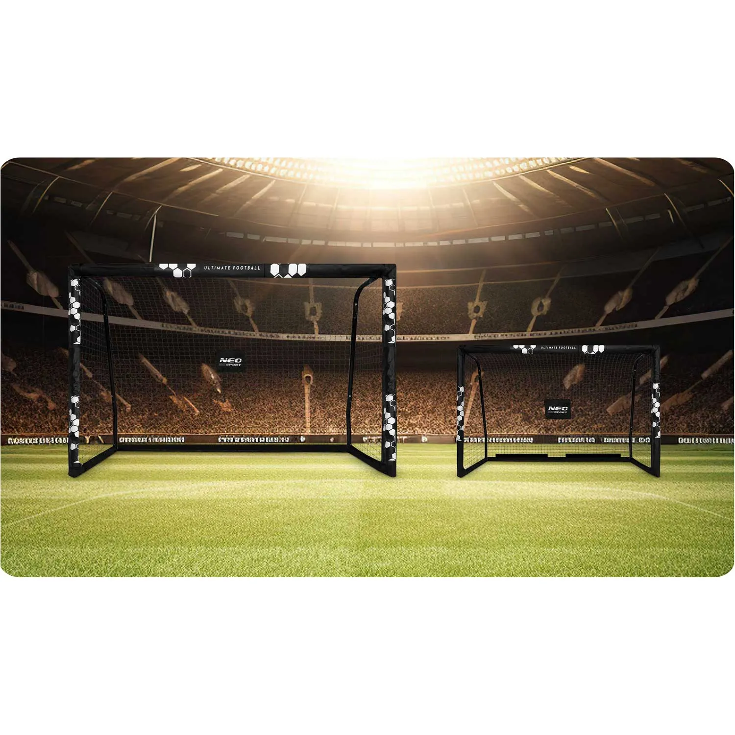 nogometni gol 300 x 200 x 120 cm ns-472 šesterokutni - slika 7
