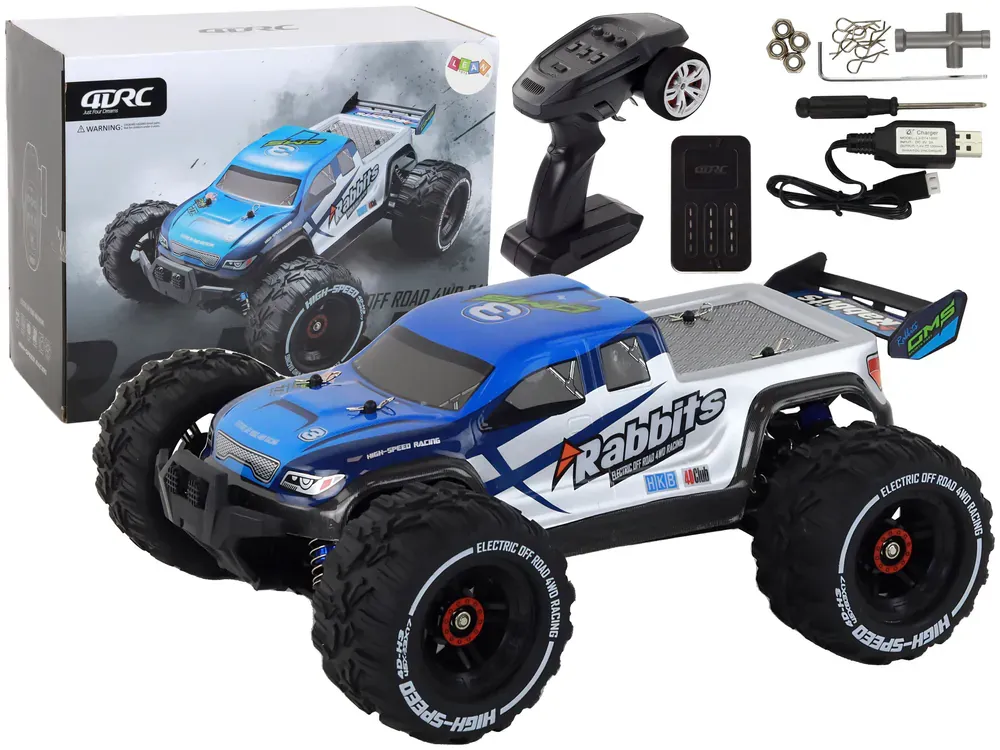 terenski automobil s pogonom na 4 kotača plavi rc - slika 2