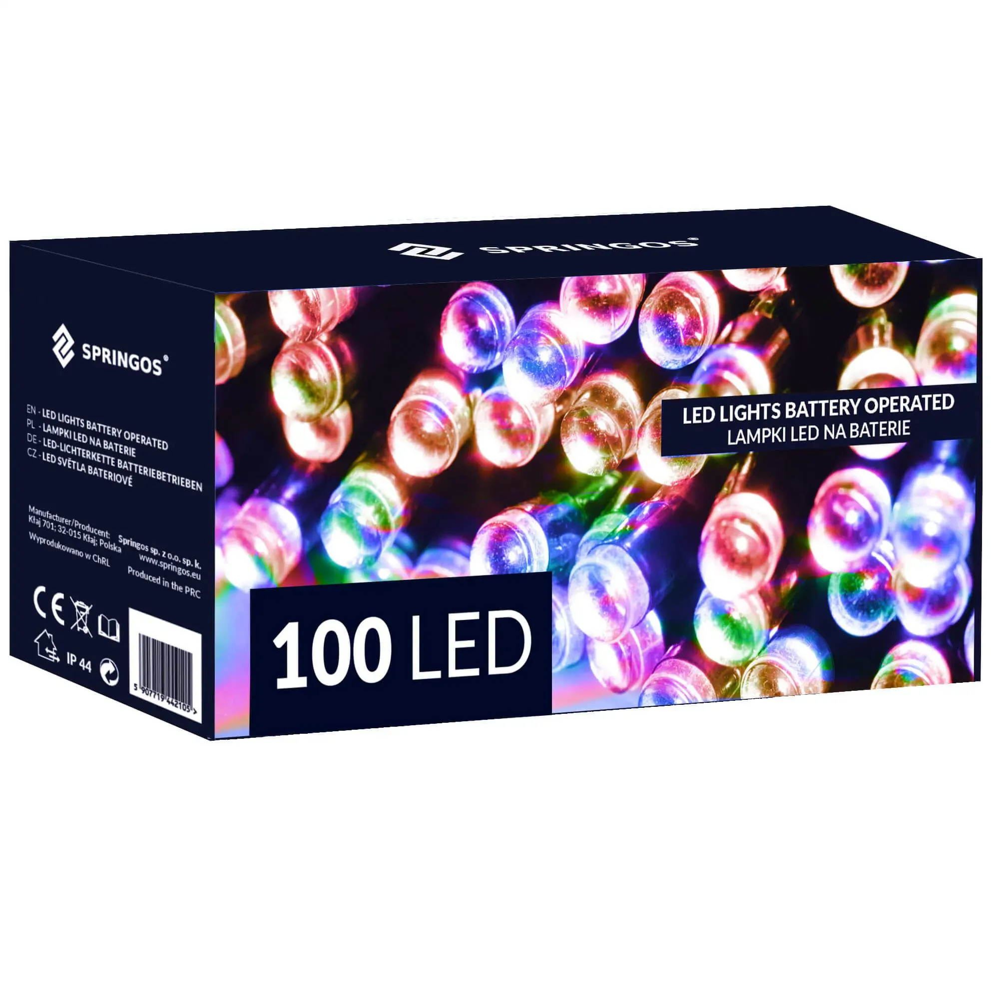 led lampice na baterije – 100 lampica višebojne - slika 4