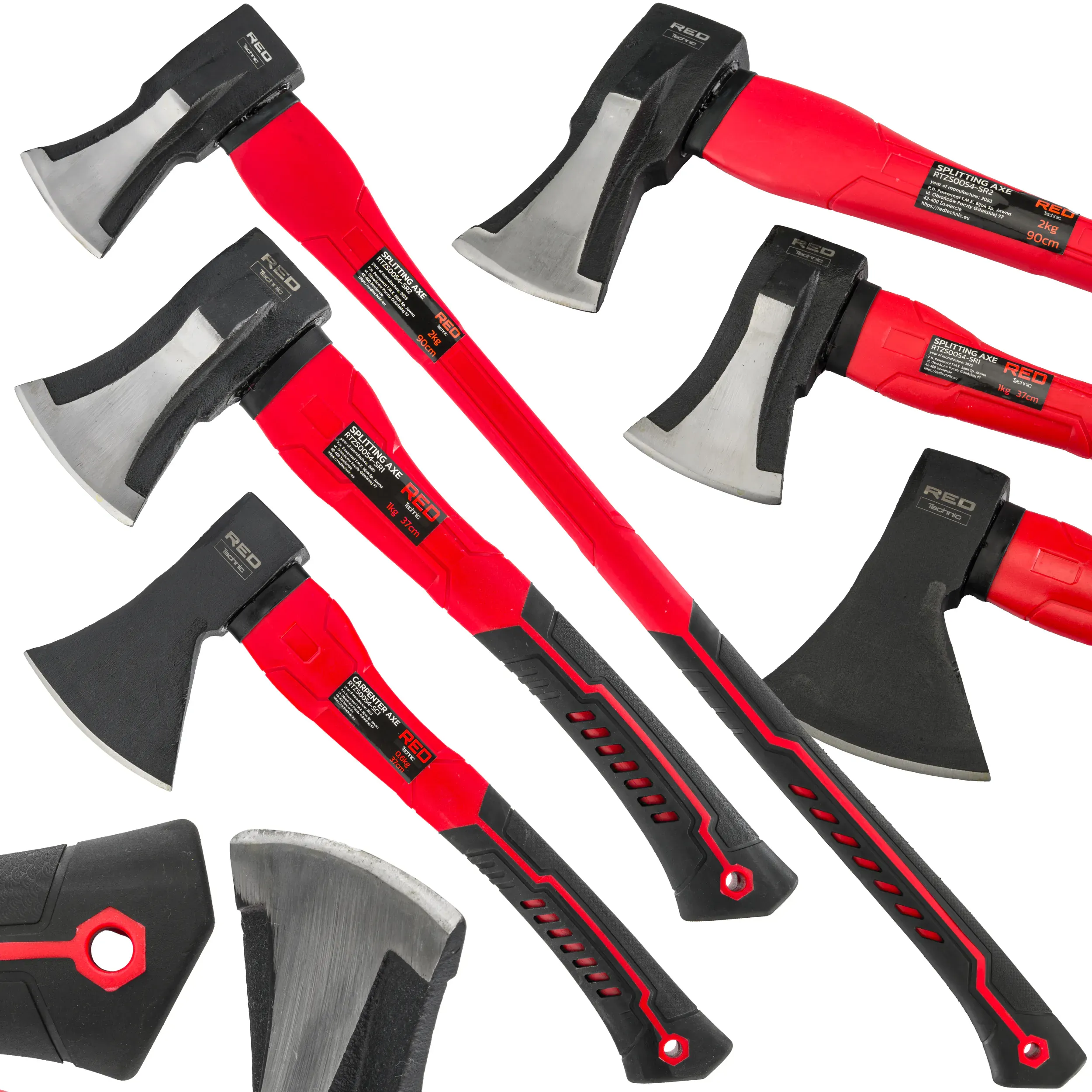 red technic set sjekira za cijepanje i tesanje drva 3 kom rtzs0054 - slika 2