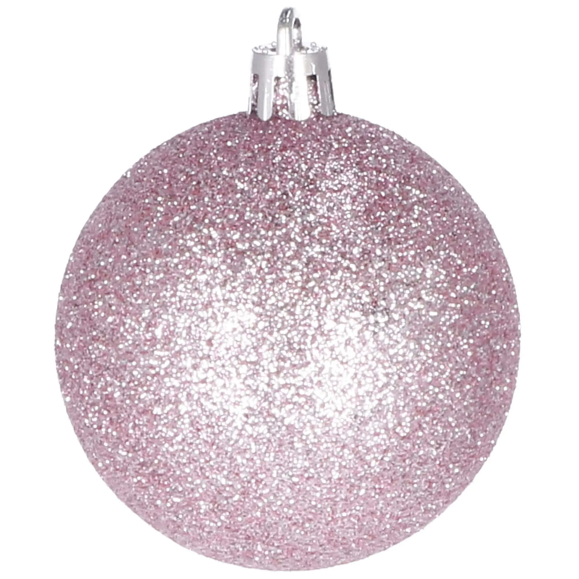 božićne kuglice 4 / 5 / 6 cm – set 30 komada nijanse roze - slika 9