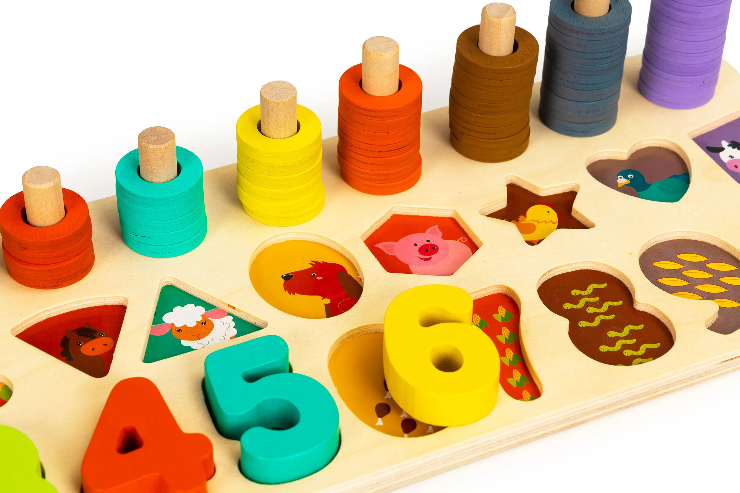 ecotoys edukacijski abakus 3u1 - slika 5