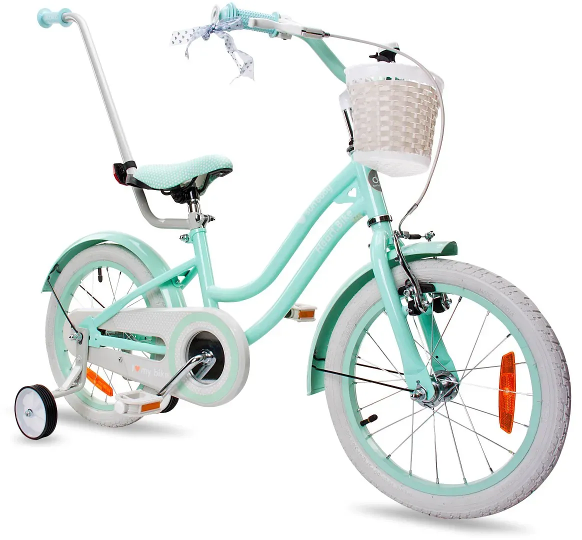 heart bike silver moon 16'' mint - slika 2
