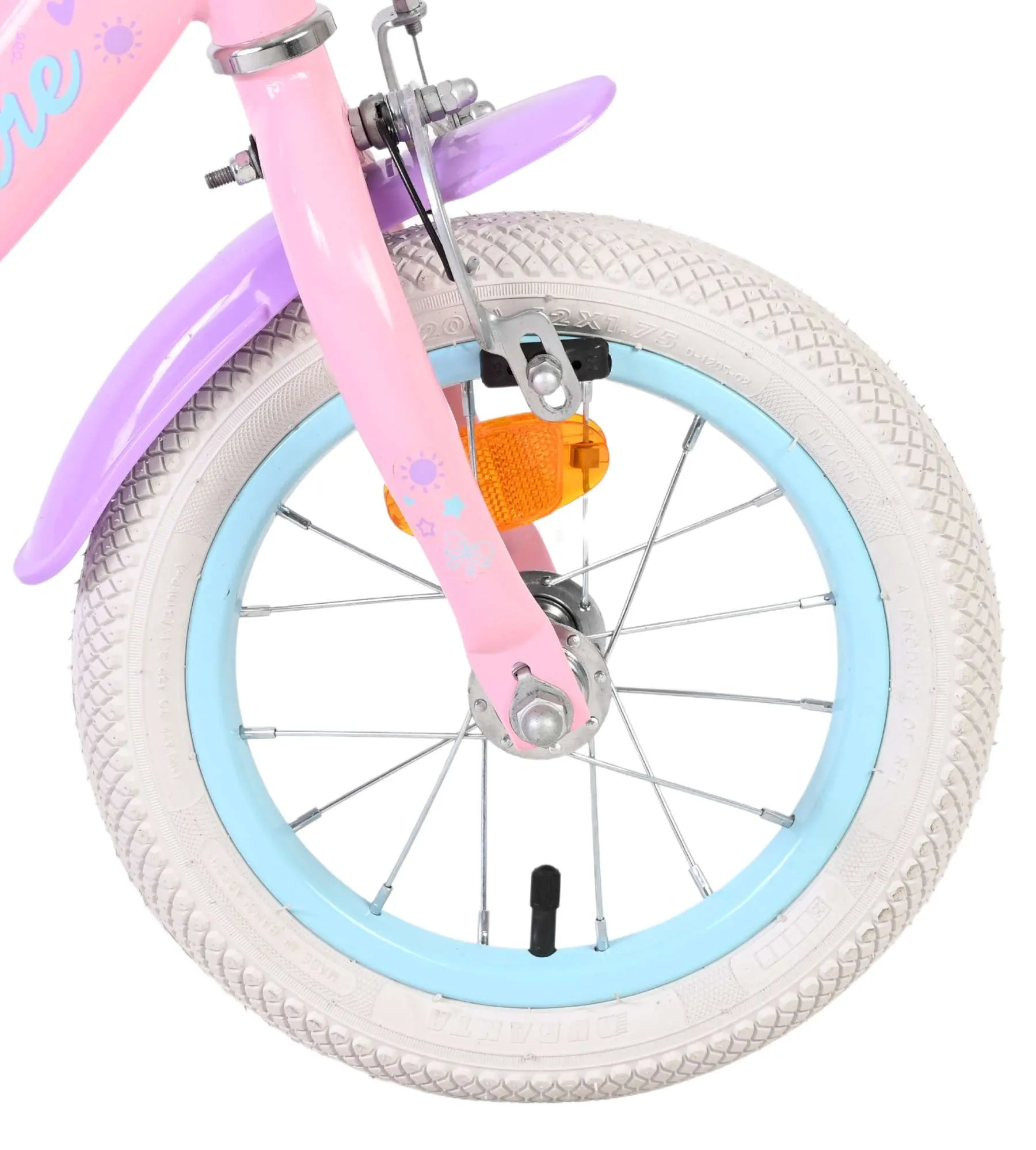 volare dječji bicikl olivia 12″ ružičaste boje s dvije ručne kočnice - slika 4