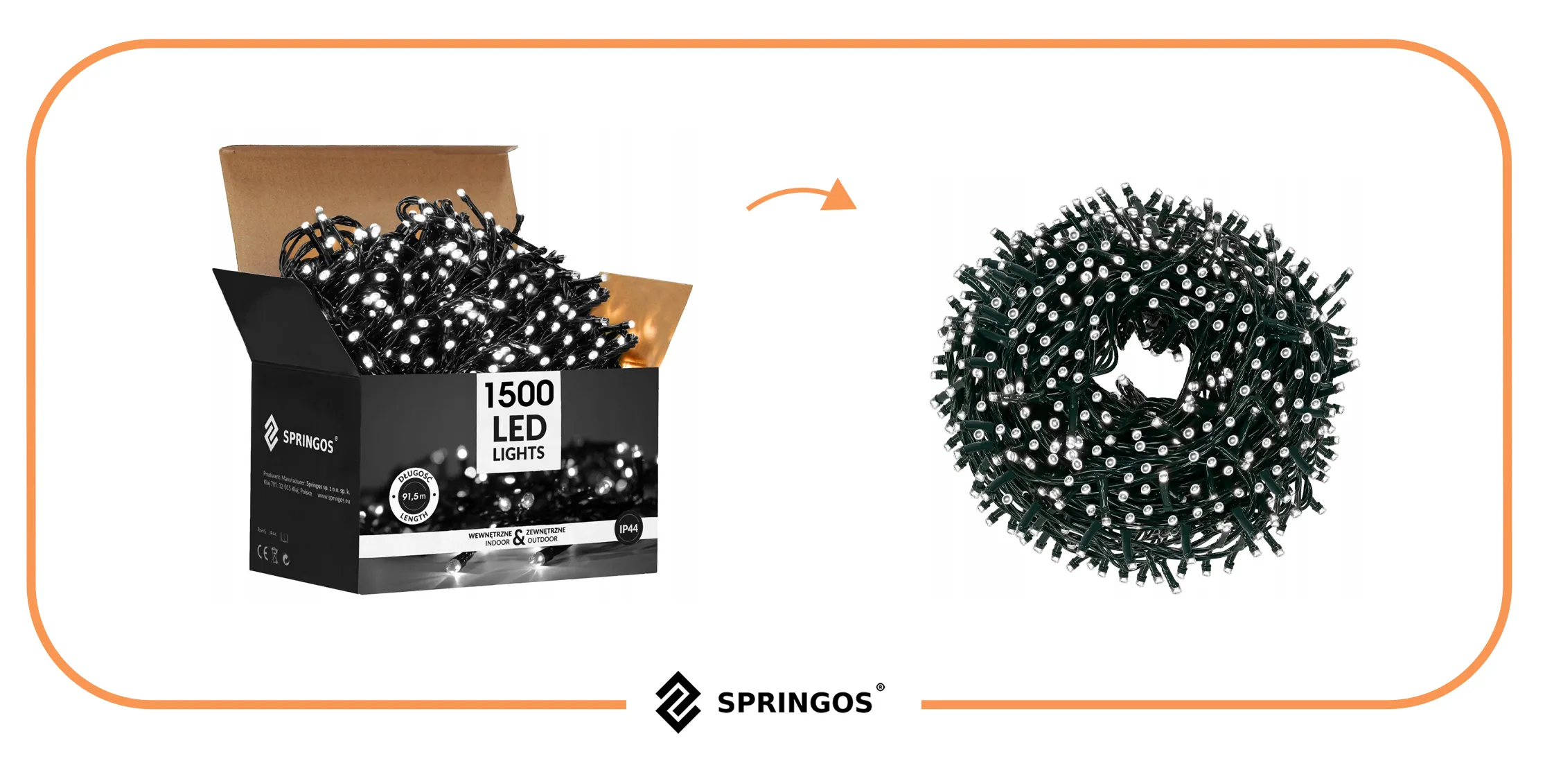 božićne led lampice – 1500 lampica, hladno bijela boja - slika 11