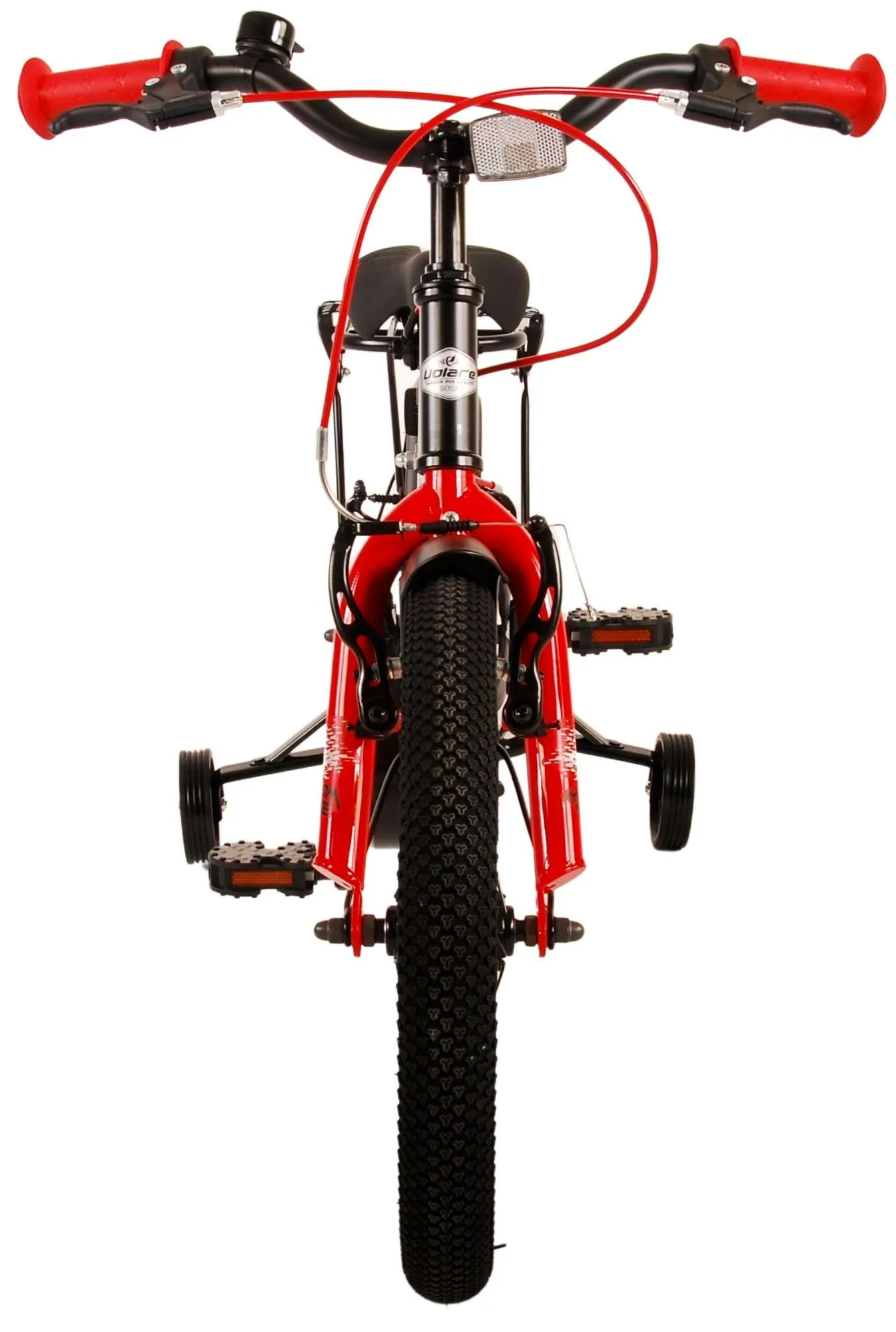 dječji bicikl volare thombike 16" s dvije ručne kočnice crno-crveni - slika 12