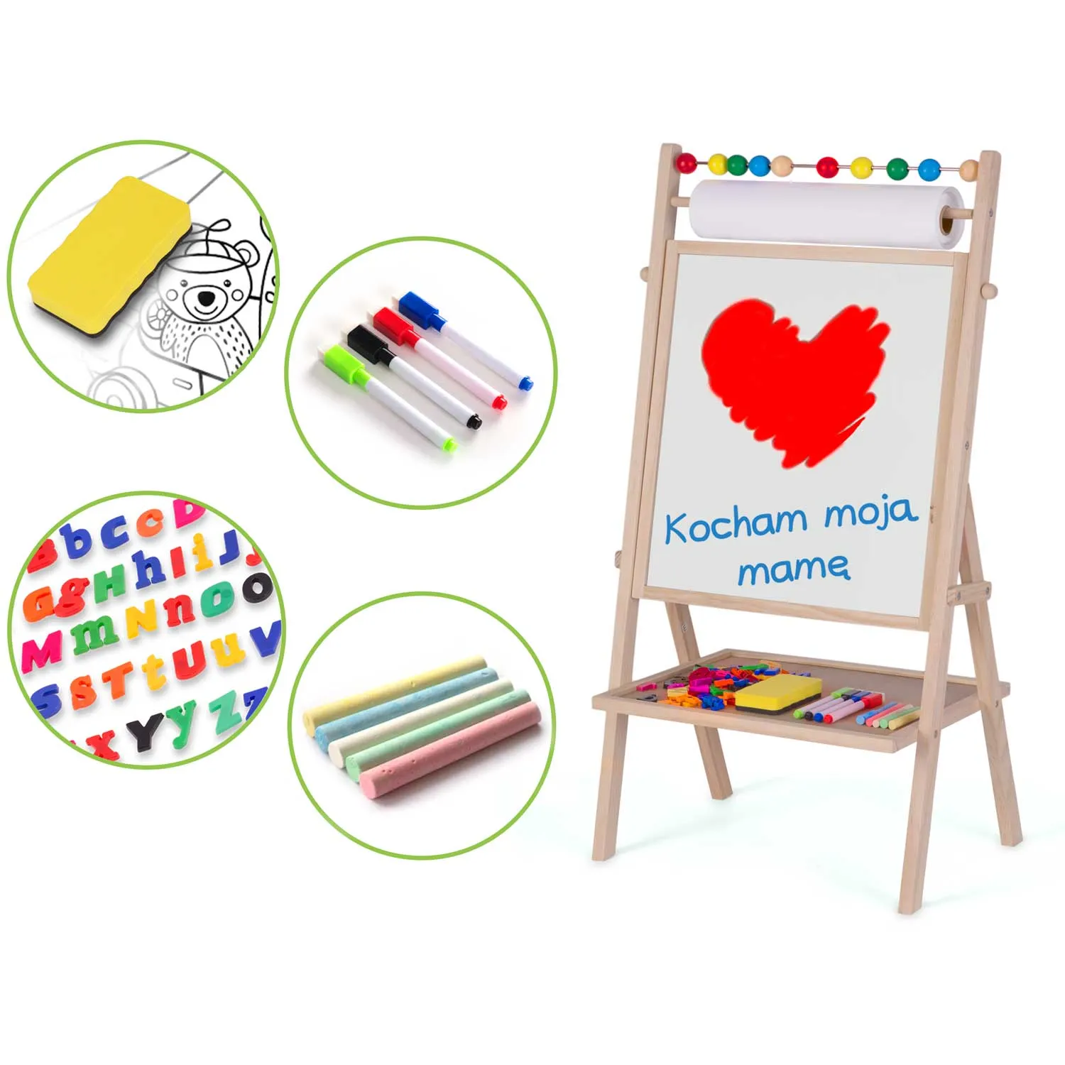 ricokids višenamjenska ploča za djecu 80 x 40 x 28 cm - slika 6
