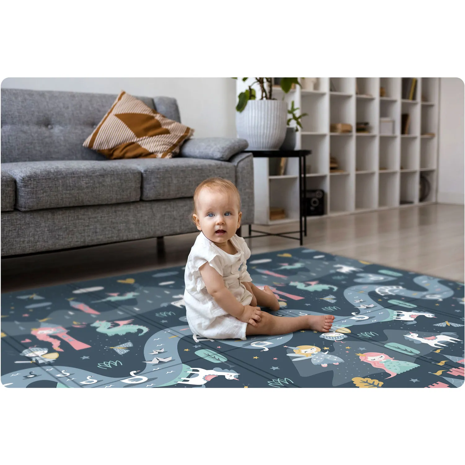 nukido sklopiva pjenasta prostirka 200 x 150 x 1 cm - slika 8