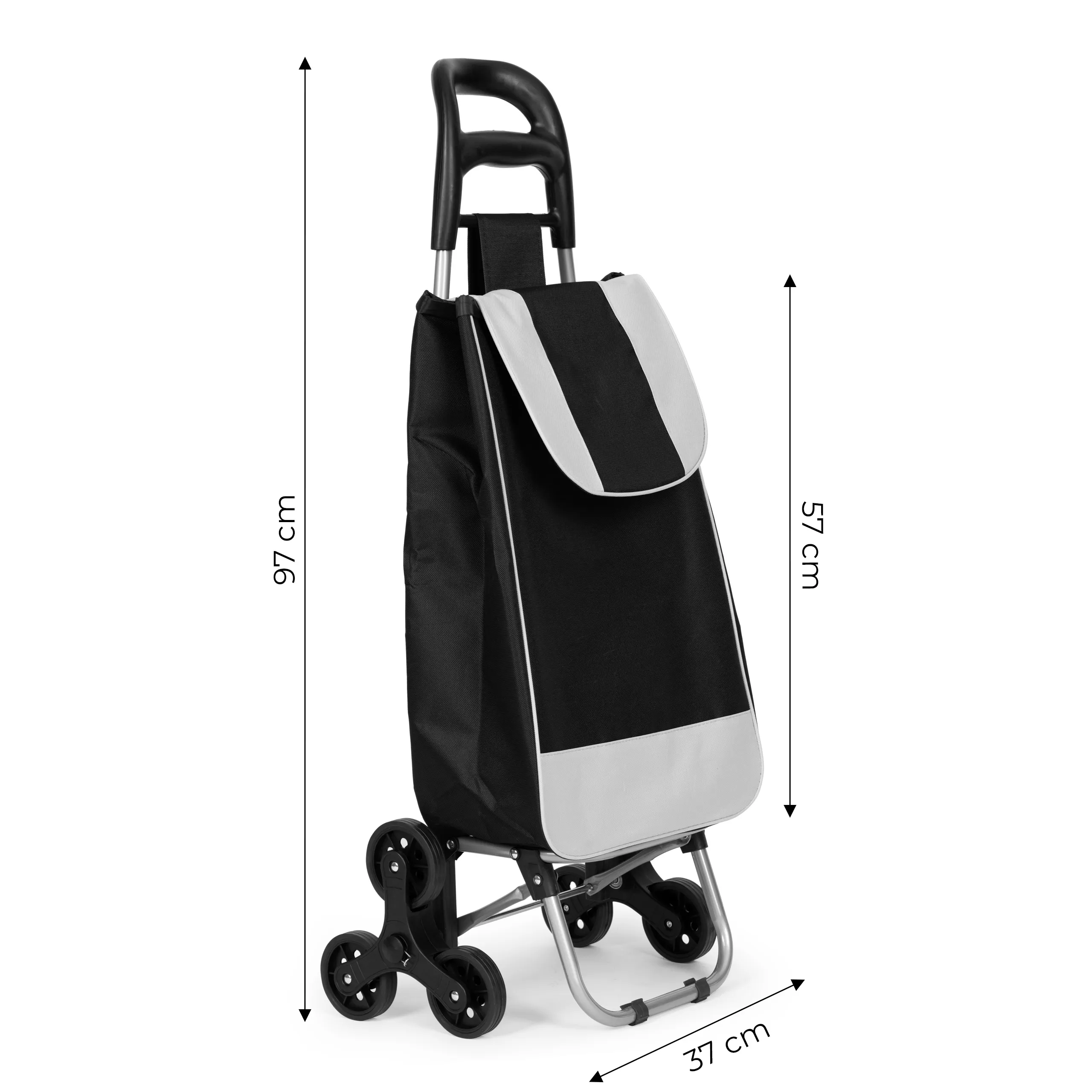 modernhome funkcionalna kolica, crna 25l - slika 9