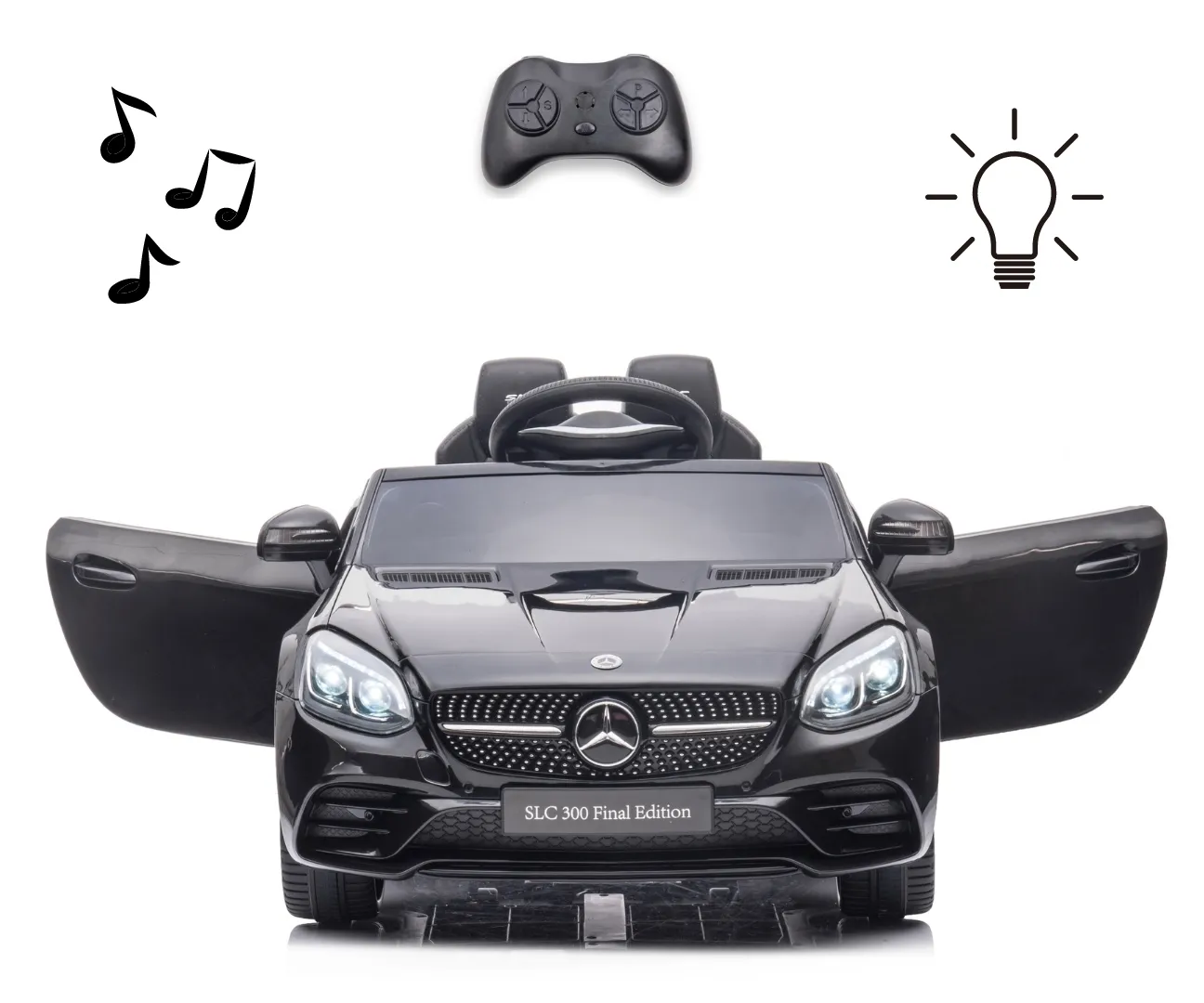 mercedes-benz slc black vozilo na akumulator - slika 7
