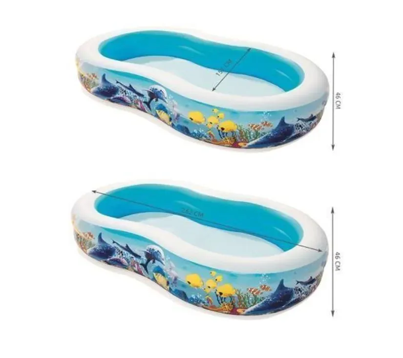 bazen na napuhavanje bestway 262*157*46cm - slika 3