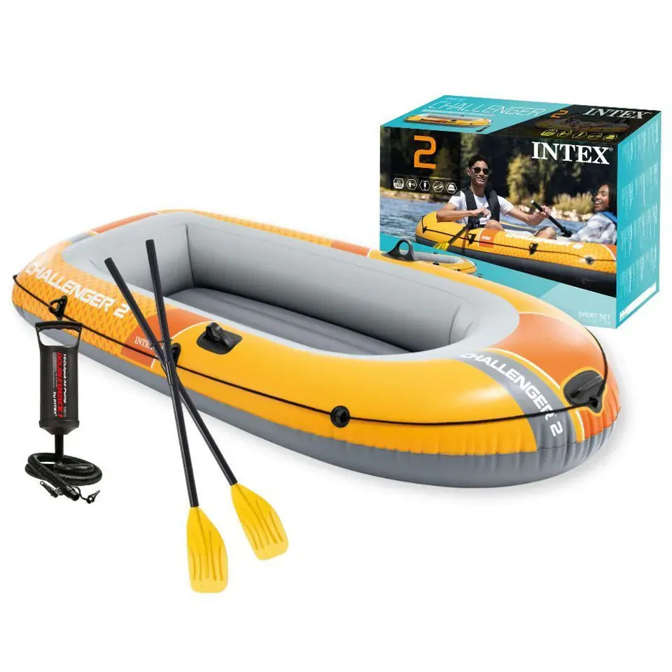 INTEX napuhujući čamac Challenger 2 za 2 osobe, s pumpom i 2 vesla, 66312 - Pribislavec