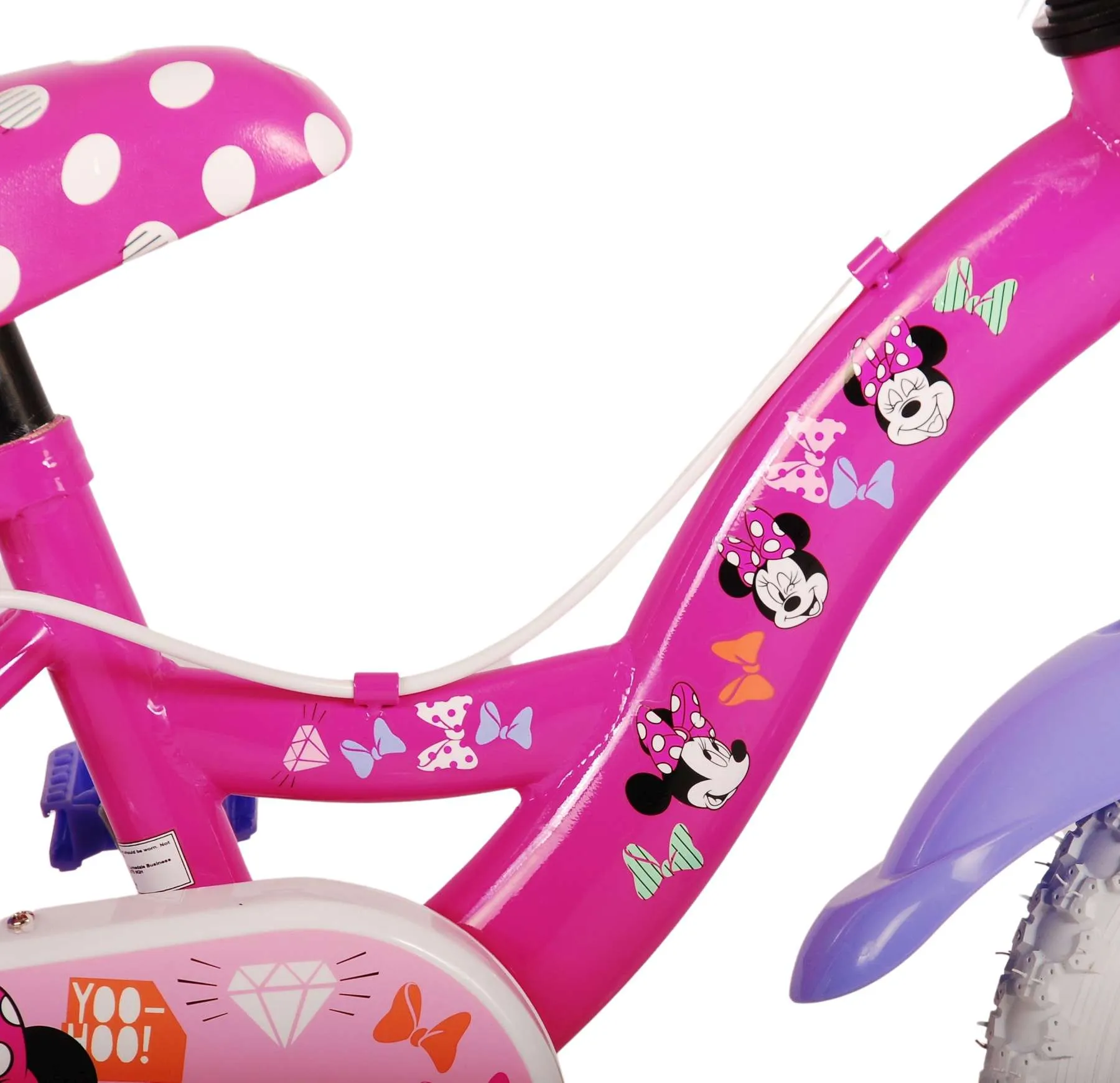 volare bicikl minnie cutest ever! 12" sa dvije ručne kočnice - slika 8