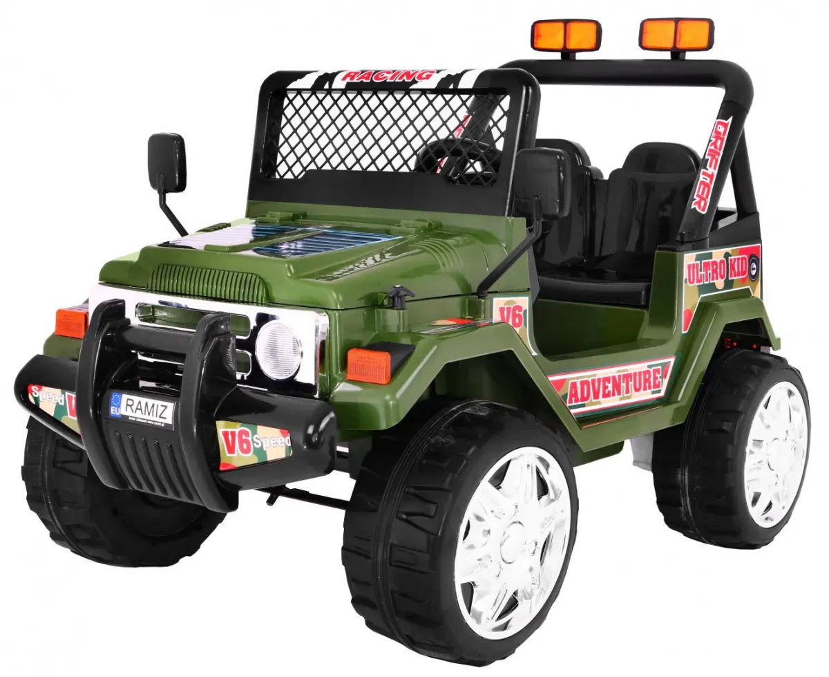 raptor auto na akumulator drifter, zeleni - slika 2