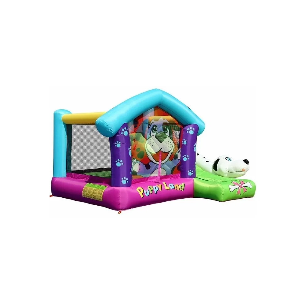 happy hop puppy land dog dvorac na napuhavanje s toboganom - slika 18