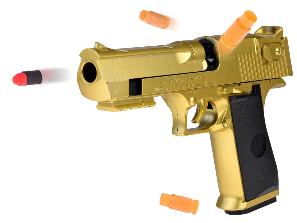 crni desert eagle s prigušivačem s mekim mecima - slika 4