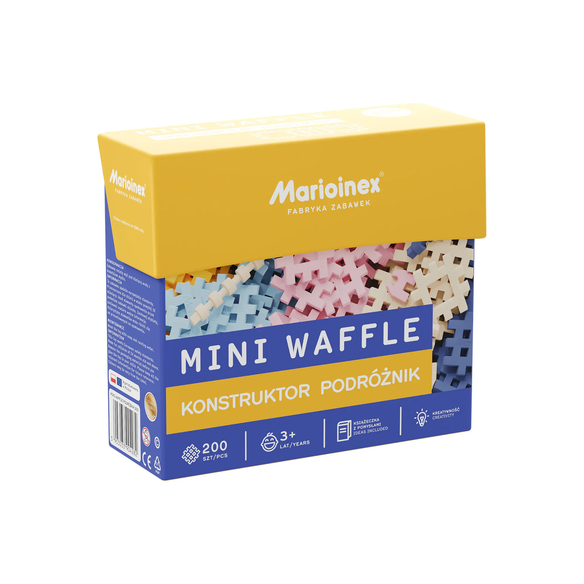 marioinex set waffle kockica traveler 200kom. - slika 2