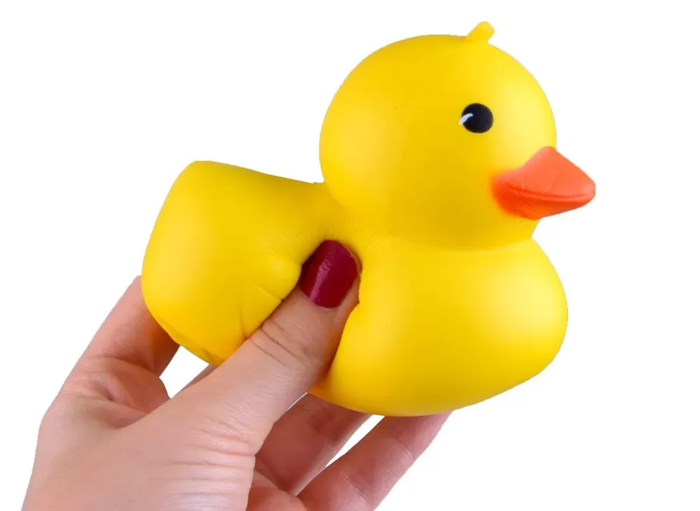meka stiskalica patkica žuta - slika 3